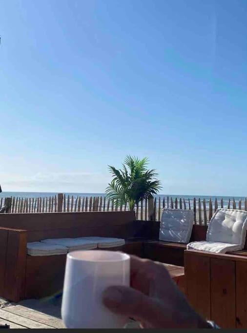 Studio Entre Mer Et Dunes Avec Balcon Vue Laterale Mer 50M Plage Pour 3 Pers Wifi Menage Compris Fort-Mahon-Plage Eksteriør billede