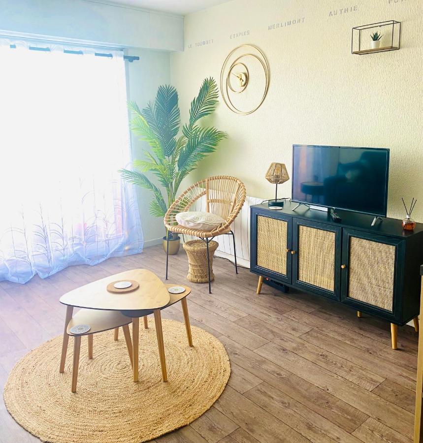 Studio Entre Mer Et Dunes Avec Balcon Vue Laterale Mer 50M Plage Pour 3 Pers Wifi Menage Compris Fort-Mahon-Plage Eksteriør billede