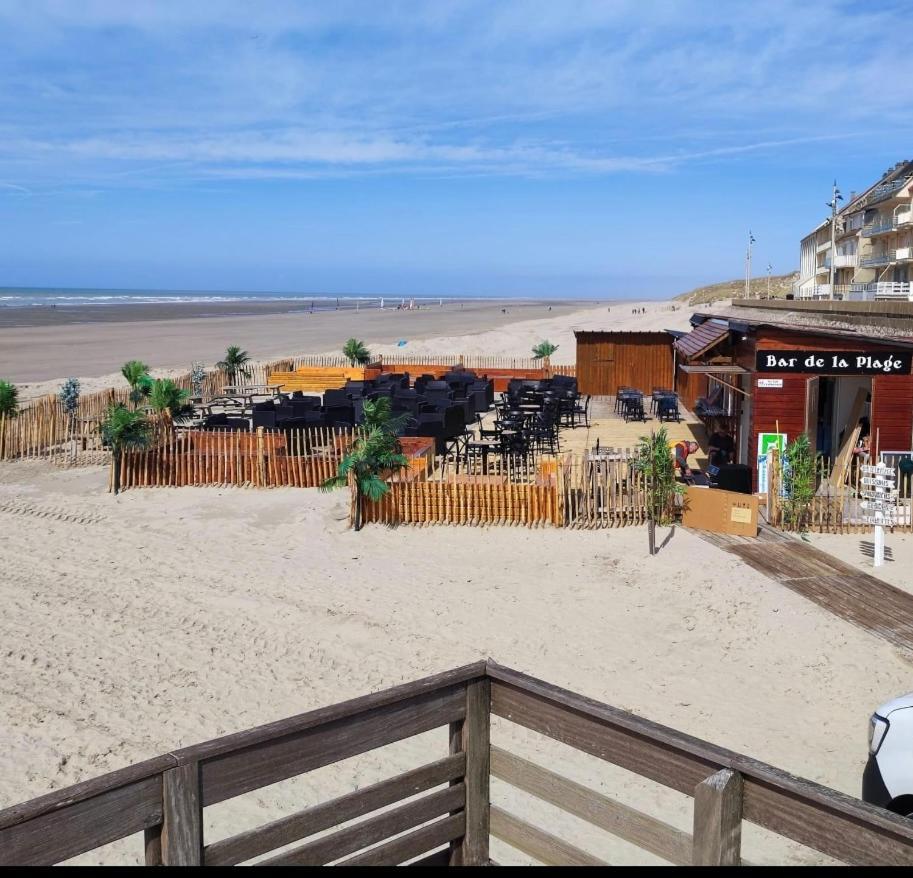 Studio Entre Mer Et Dunes Avec Balcon Vue Laterale Mer 50M Plage Pour 3 Pers Wifi Menage Compris Fort-Mahon-Plage Eksteriør billede
