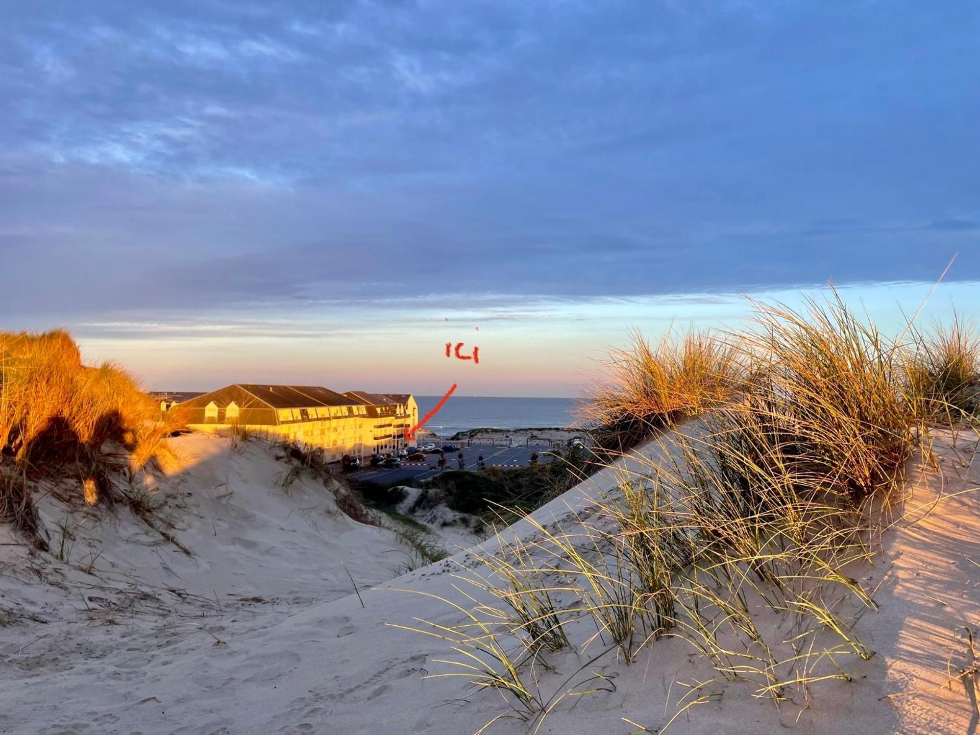 Studio Entre Mer Et Dunes Avec Balcon Vue Laterale Mer 50M Plage Pour 3 Pers Wifi Menage Compris Fort-Mahon-Plage Eksteriør billede